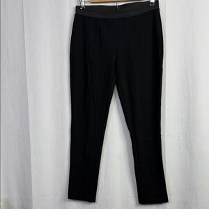 Johnny Was Compass Stretch Black Solid Slim Fit Leggings